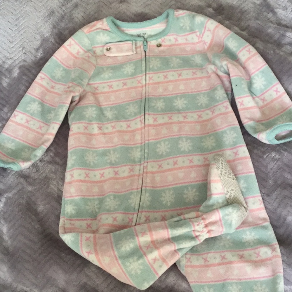 Fleece footie pajamas!